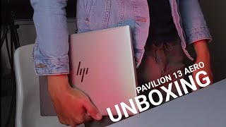 UNBOXING HP PAVILION AERO 13 2023  FIRST IMPRESSION [upl. by Leaw]