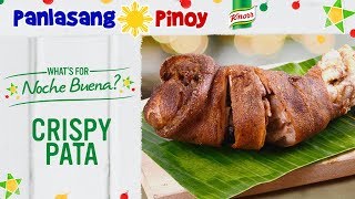 Super Crispy Pata Recipe with Yummy Sawsawan  Panlasang Pinoy [upl. by Adamis]