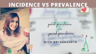 epidemiology lecture incidence and prevalence  part 2 [upl. by Sakiv]