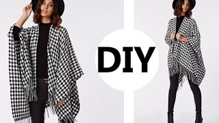 DIY How To Make A Poncho Easy Sewing [upl. by Mathew647]