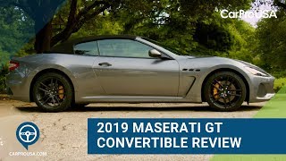 2019 Maserati GranTurismo Convertible Review [upl. by Blatman374]