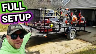 Lawn Care Trailer Setup [upl. by Nonnah690]