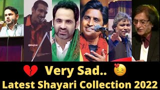 Very Sad latest Shayari Collection 2022  Tahzeeb Hafi  Waseem Barelvi  Kumar Vishwas  Poetry [upl. by Dollar]