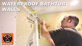 How to Waterproof Bathtub Walls 3 Awesome Methods [upl. by Annoved793]