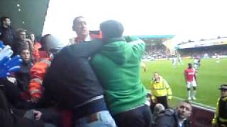 Charlton Fans In Gillingham End Fight Police amp Stewards [upl. by Ylatan]