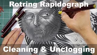 Rotring Rapidograph Cleaning amp Unclogging [upl. by Nowed962]