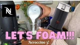 How To Foam Milk With Aeroccino 3 Make Coffee With Foam Tips amp Tricks  Easy Foamed Latte Recipe [upl. by Anehs]