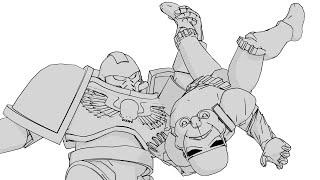 Space Marine and Stormtrooper FIGHT  Animatic [upl. by Htabmas126]