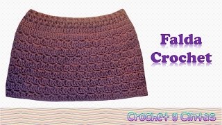 Falda tejida a crochet ganchillo [upl. by Thursby]