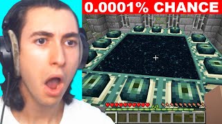 Reacting to Minecrafts luckiest moments OF ALL TIME [upl. by Marian]