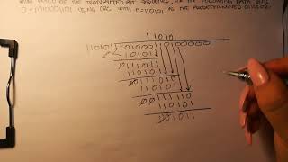 CRC Cyclic Redundancy Check Binary Long Division [upl. by Eyot562]