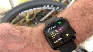 How To Track A Bike Ride With Fitbit [upl. by Neelrad]