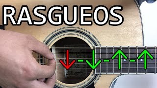 APRENDE RASGUEOS DE GUITARRA LOS MAS FACILES [upl. by Asli380]