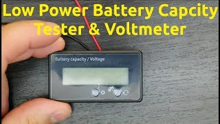 Low Power Battery Capacity Tester amp Voltmeter [upl. by Ayrolg]