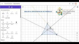 DIBUJAR EL ORTOCENTRO CON GEOGEBRA [upl. by Thant]