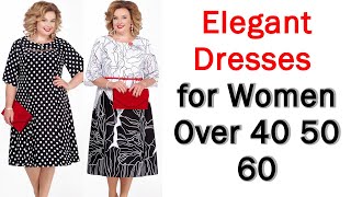 Gorgeous Dresses For Women Over 50 and 60 [upl. by Leafar359]