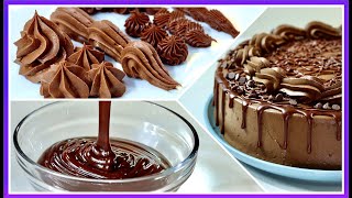 4 TIPOS DE GANACHE DE CHOCOLATE CON 1 SOLA RECETA [upl. by Isola]