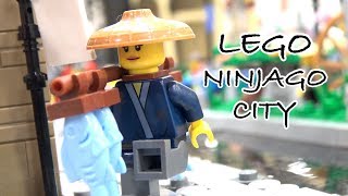 Custom LEGO Ninjago City Docks and Buildings  BrickFair Virginia 2019 [upl. by Stroud810]