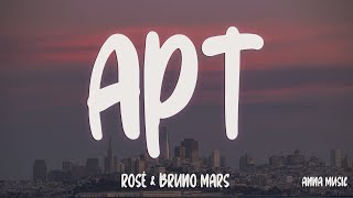 ROSÉ amp Bruno Mars  APT Lyrics [upl. by Eldorado944]