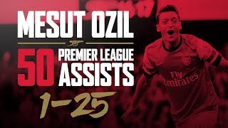 ALL of Mesut Ozils 50 Premier League assists  part one [upl. by Dennis748]