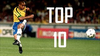 Roberto Carlos ● Top 10 Free Kicks [upl. by Ahker]