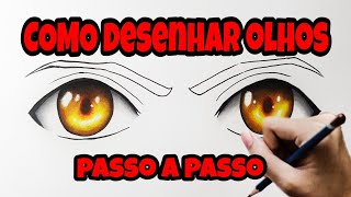 COMO DESENHAR OLHOS DE ANIME  TUTORIAL COMPLETO [upl. by Anaynek]