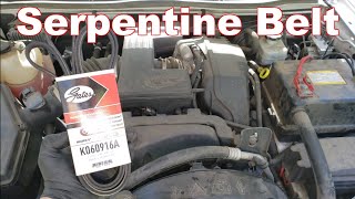 How to Replace A Serpentine Belt Chevy Colorado and GMC Canyon [upl. by Labors]