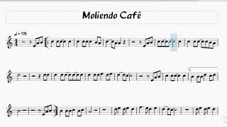 Spartiti Gratis Moliendo Cafe [upl. by Odilo]