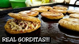 BEST Mexican Street Food  Gorditas And Migadas at a local street stand [upl. by Sivatnod]