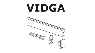 HOW TO INSTALL IKEA VIDGA RAIL SINGLE TRACK [upl. by Niac55]