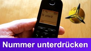 Telefon Anzeige Nummer  Telefonnummer unterdrücken [upl. by Dnallor]