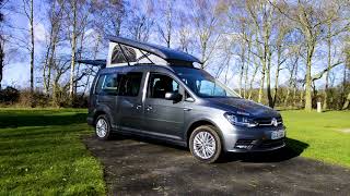 Campervan Review CMC Reimo VW Caddy Camp Maxi [upl. by Brigida]