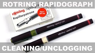 Rotring Rapidograph CleaningUnclogging [upl. by Silberman]