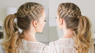 Double Dutch Braid Ponytail  Missy Sue [upl. by Elleinwad]