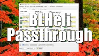 How To Use BLHeli Passthrough to Program BLHeli ESCs [upl. by Cirdek]