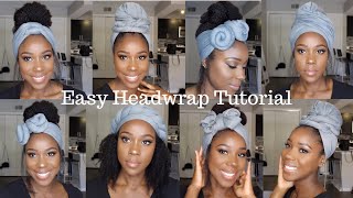 EASY HEADWRAP TUTORIAL How to 6 Styles  TheLifestyleLuxe [upl. by Latonia846]