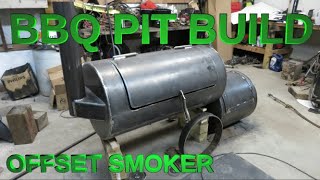 DIY BBQ PIT OFFSET SMOKER build [upl. by Yblok]