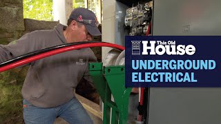 How to Lay Electrical Cable Underground  This Old House [upl. by Hake]