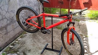 How to Make a Steel Bicycle Repair Stand  DIY [upl. by Braasch]