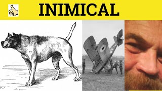 🔵 Inimical Meaning  Inimically Examples  Inimical Definition  GRE 3500  Inimical Inimically [upl. by Anelak]