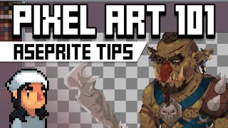 Pixel Art 101 Aseprite Tips  Tutorial [upl. by Sartin913]