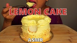 ASMR Lemon Cake Eating Soundsquot MUKBANG [upl. by Ardnatal]