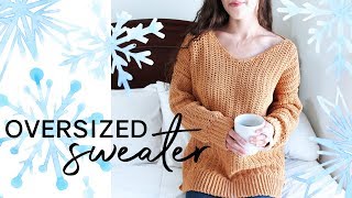 How to Crochet an Oversized Sweater [upl. by Mano]