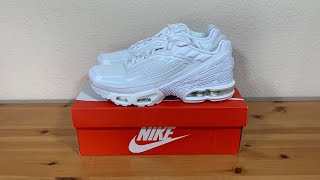 Nike Air Max Plus 3 TN Triple White CW1417100 2020 [upl. by Nylrak492]