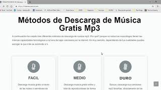 «【 Como Bajar Musica Gratis 】 MP3 » ¡3 Metodos FACILES » [upl. by Cathlene]