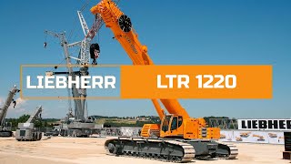 LTR 1220  this crawler crane from Liebherr can completely assemble itself [upl. by Yarled788]