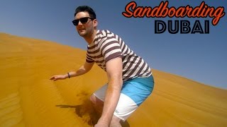 Dubai Sandboarding in the desert Apr 2017GoPro 4K [upl. by Jamesy]