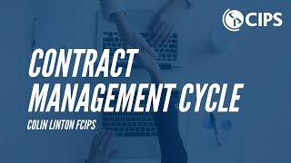 The CIPS Contract Management Cycle  CIPS [upl. by Esteban282]