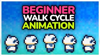 Easy PIXEL ART Walk Cycle for Beginners [upl. by Relly]