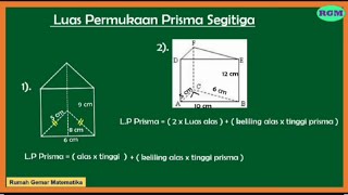 MENGHITUNG LUAS PERMUKAAN PRISMA SEGITIGA [upl. by Aisatsana]